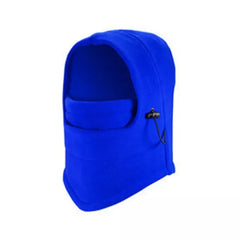 Outdoor Cycling Thermal Cap Cycling Face Protection Neck Windproof Fleece Cap Blue