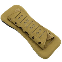 Laser Cutting Tactical Vest Shoulder Strap Pads Outdoor Backpack Breathable Mesh Cushion Shoulder Pad For Hunting Vest Khaki