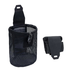 Tactical Dump Pouch Foldable High Capacity Nylon Mesh MOLLE Belt Compatible Lightweight Durable Black