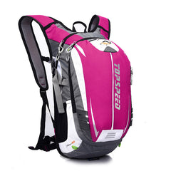 Outdoor Bicycle Riding Bag Men's and Women's Sports Camping Multifunctional Shoulder Bag Hiking Mountaineering Bag 18L Pink