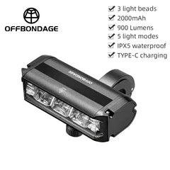High-Capacity Waterproof Scooter/Bike Light HYY900