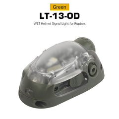 Hunting Airsoft Fishing Tactical Helmet Light - Red/Green/Blue/White/IR LED Strobe Signal Headlamp OD