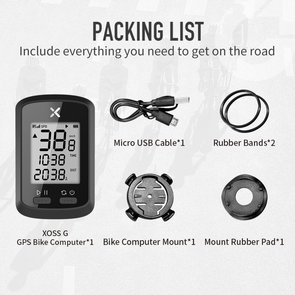 Walker XOSS G+ Cycling GPS Computer Small G Bicycle GPS Code Table Speedometer G