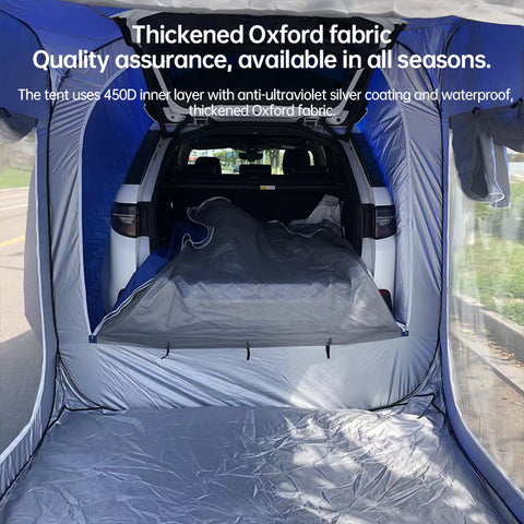 SUV Tailgate Tent – Vehicle-Mounted Trunk Tent for 5-8 People, All-Season Car Camping