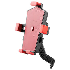 360 Degree Mobile Stand Anti-shock Shockproof Scooter E-Bike Bike Motorcycle Phone Holder rearview mirror red