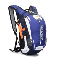 Outdoor Bicycle Riding Bag Men's and Women's Sports Camping Multifunctional Shoulder Bag Hiking Mountaineering Bag 18L Blue