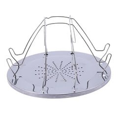 Simple Portable Stainless Steel Toast Rack Outdoor Camping Toaster Folding Portable Grill Multi-Purpose Stove Grill High Quality silver