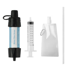 Outdoor Water Purifier Mini Filter Straw Outdoor Products Outdoor Survival Water Purification sky blue