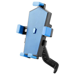 360 Degree Mobile Stand Anti-shock Shockproof Scooter E-Bike Bike Motorcycle Phone Holder rearview mirror blue