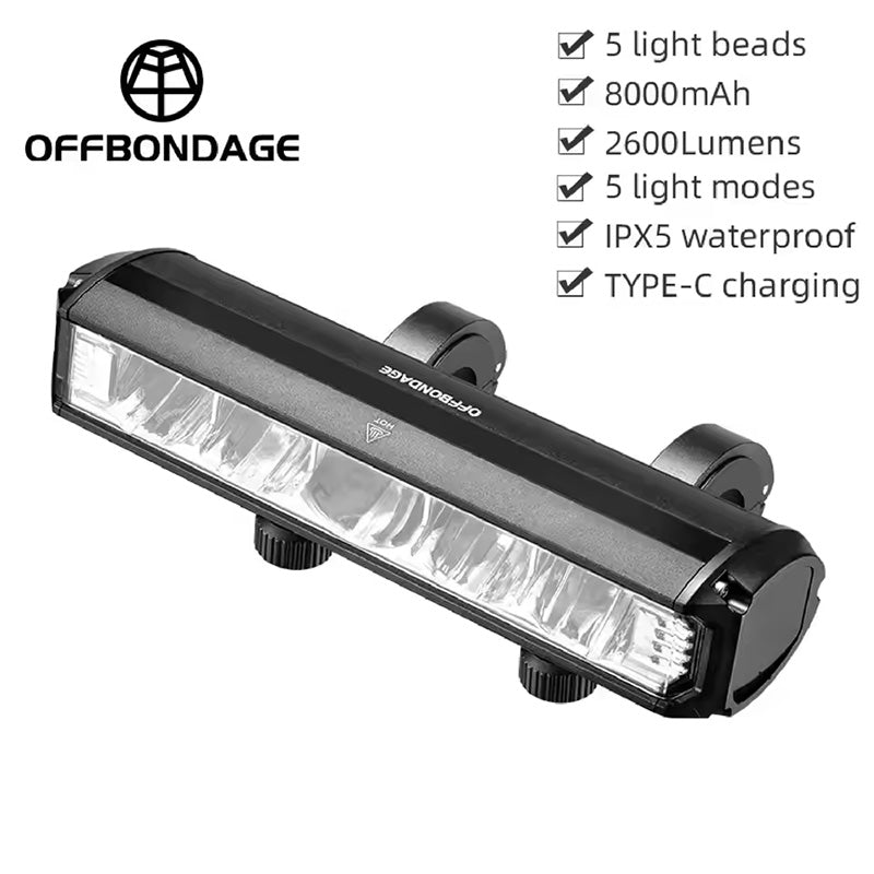 High-Capacity Waterproof Scooter/Bike Light HYY2600