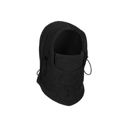 Outdoor Cycling Thermal Cap Cycling Face Protection Neck Windproof Fleece Cap Black
