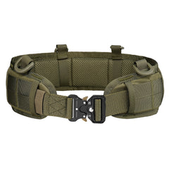 Multi Functional Quick Disassembly Tactical Belt Waist Cover Outdoor Training Cobra Belt Nylon Waist Belt Suit Green